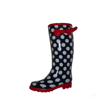 2016 Lady Fashion Botas de lluvia con puntos (1354)